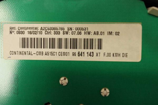 BOITIER COMPLET CITROEN C3 1.4HDI 2010 ( BOITIERS + COMPTEUR + CONTACTEUR + BOITE A FUSIBLES) - Vue 5